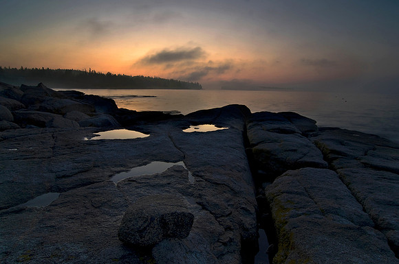 Daybreak at Birch Point Beach State Park, Maine - August, 2009