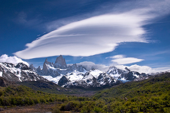 Mt. Fitz Roy Under Lenticular Cloud Formation