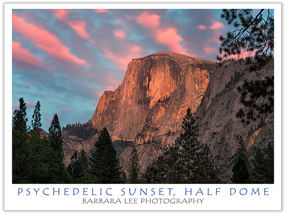 Psychedelic Sunset Half Dome