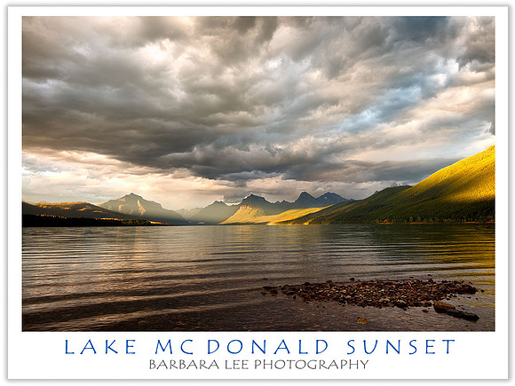 Lake McDonald Sunset, Glacier NP
