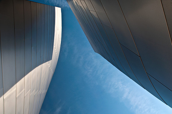 Stainless Steel and Blue Sky