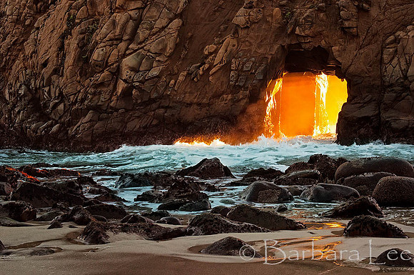 Golden Door at Pfeiffer Arch, Big Sur