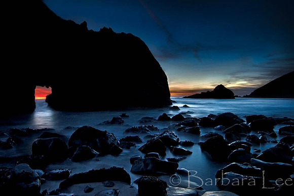 Pfeiffer Arch at the Blue Hour, Big Sur